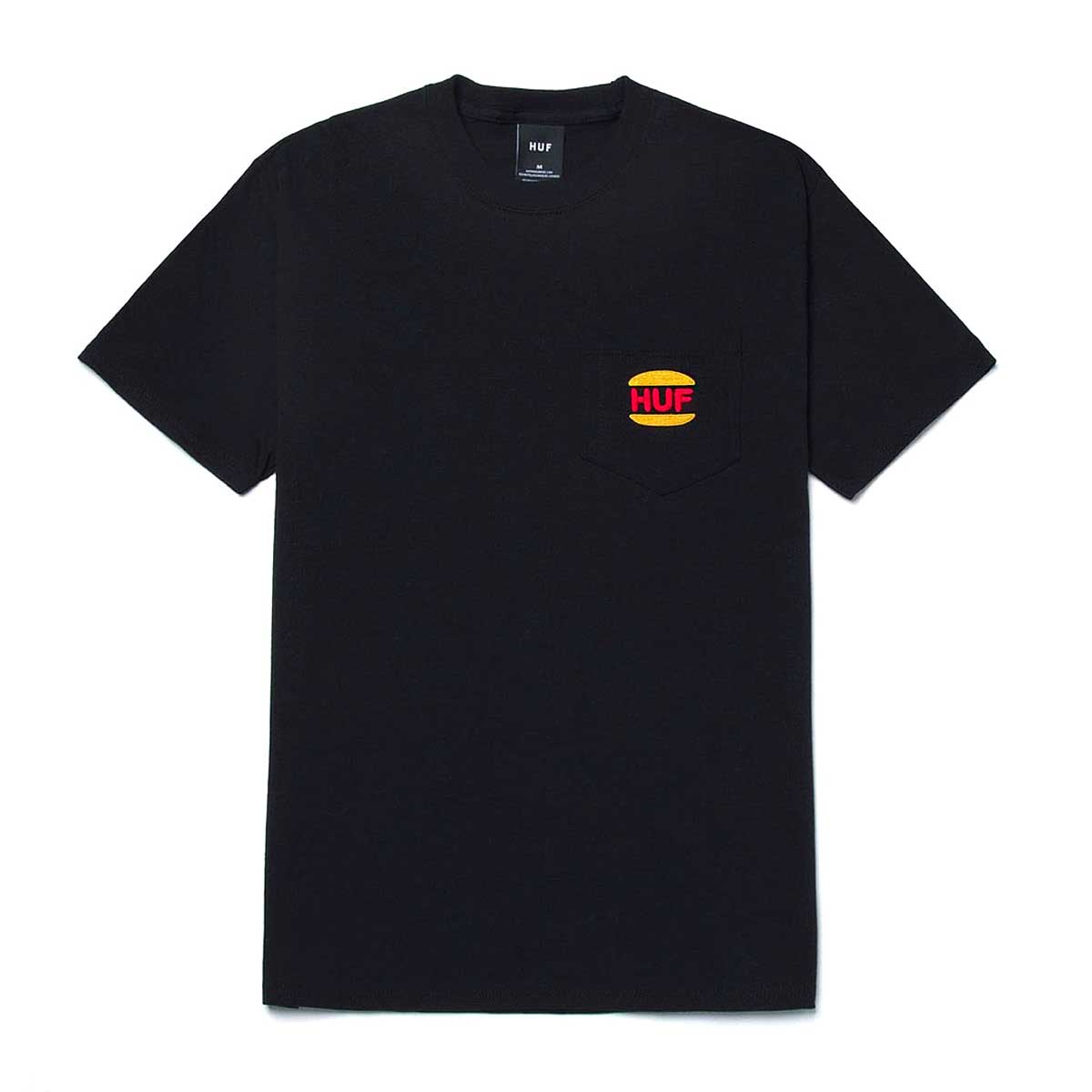 Huf Regal Pocket T-Shirt, Black