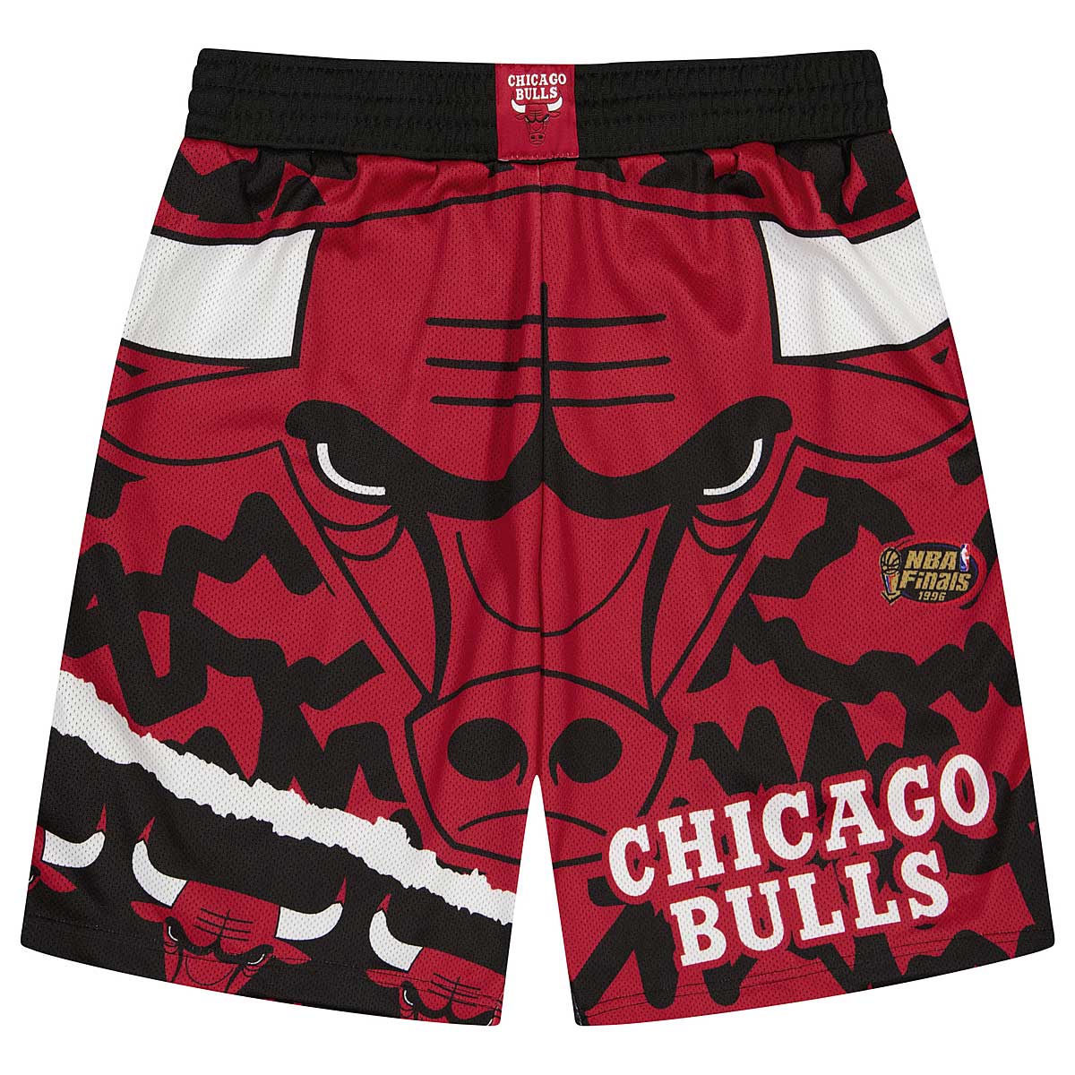 Mitchell And Ness Nba Jumbotron 2.0 Sublimated Short Chicago Bulls, Red Bulls