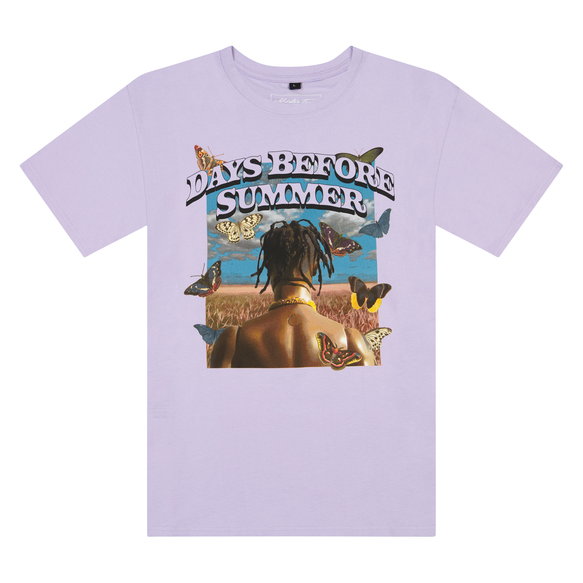 Mister Tee Days Before Summer Oversize T-Shirt, Lilac
