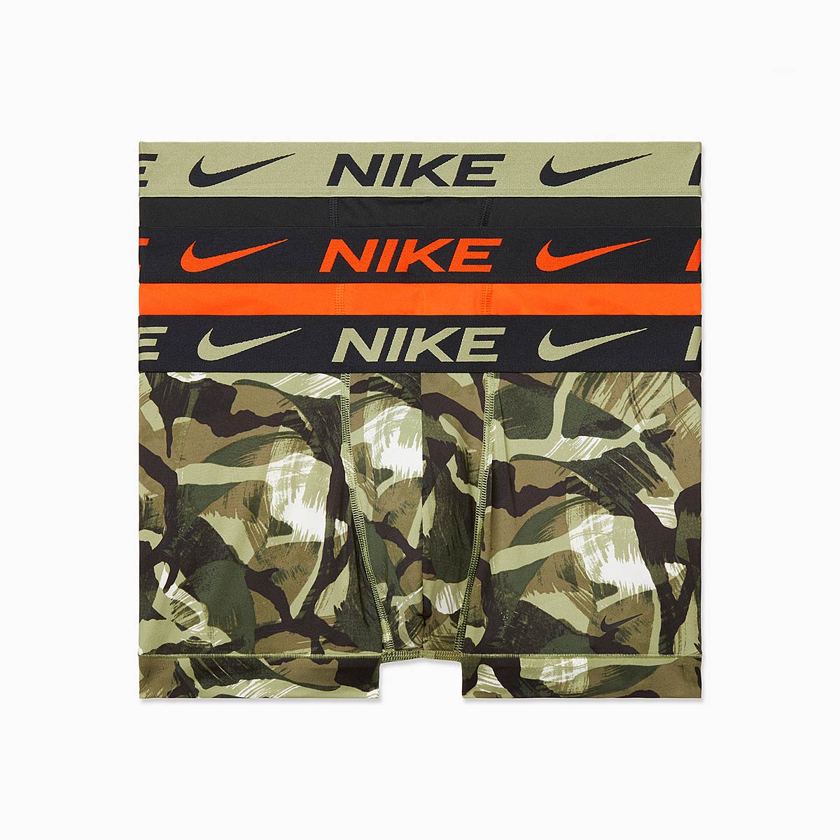 Nike Dri-Fit Essential Micro Trunk, Brush Stroke Print/Team Orange/Blk