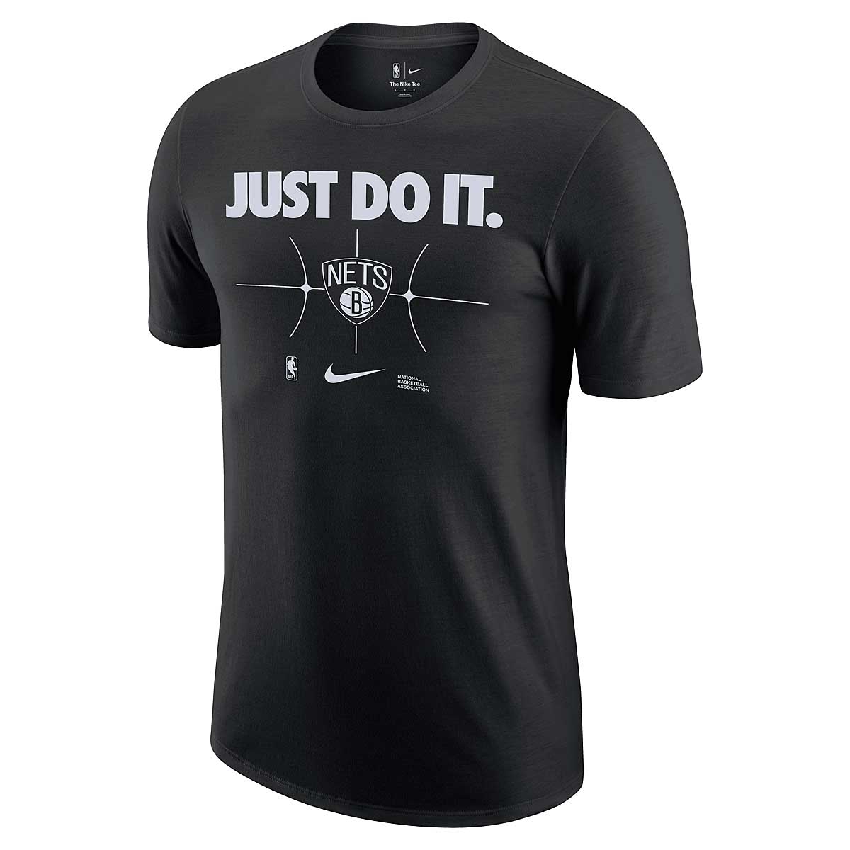 Image of Nike NBA Brooklyn Nets Essential Just Do It T-shirt, Black