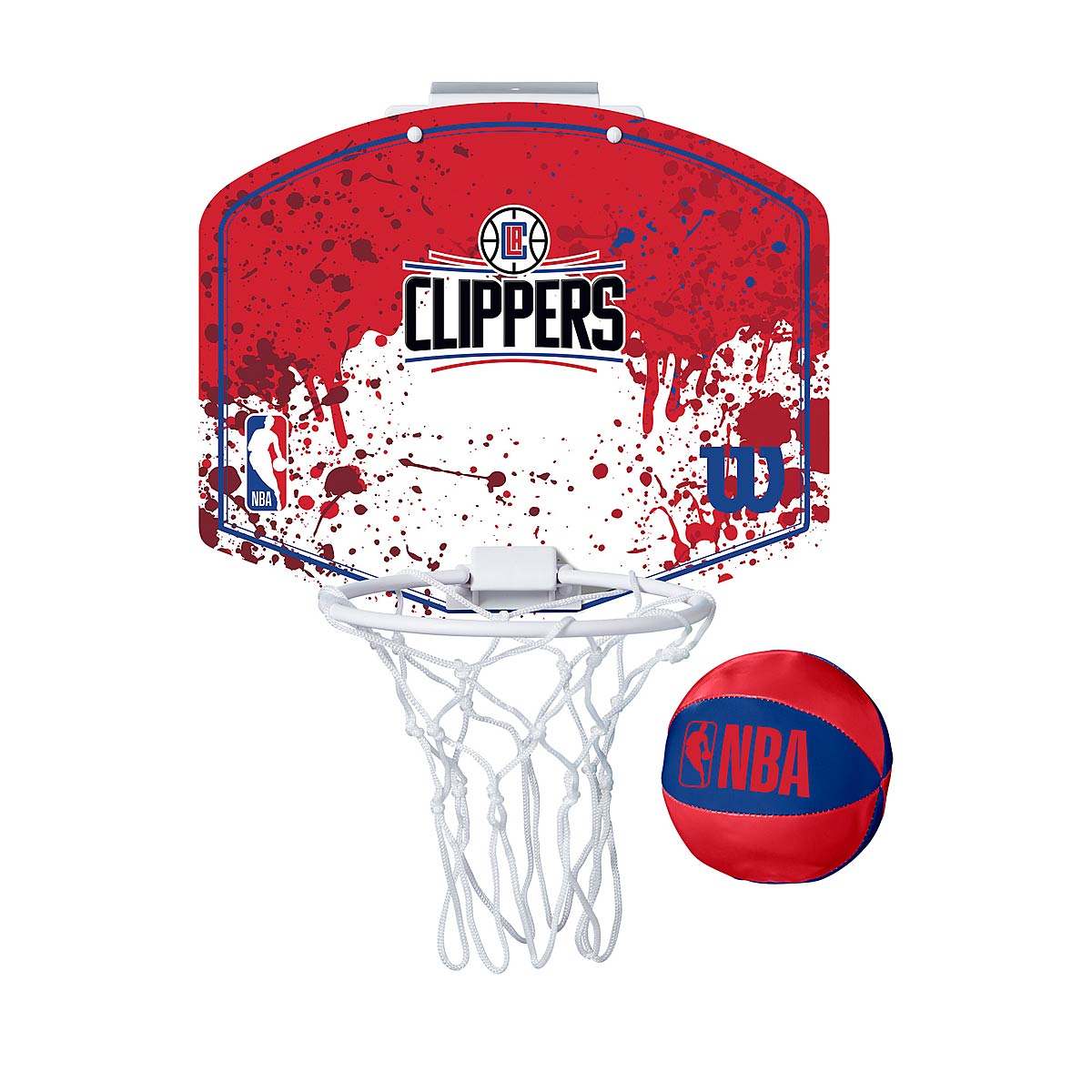 Wilson Nba Team Mini Hoop Los Angeles Clippers, Red