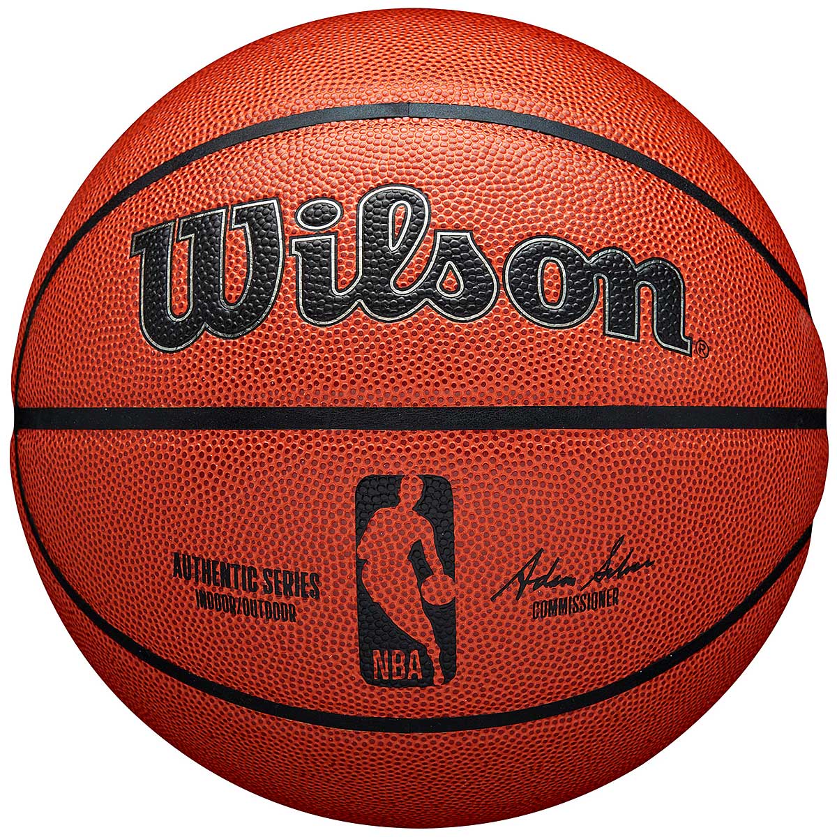 Image of Wilson NBA Authentic Indoor Outdoor Basketball, Gold