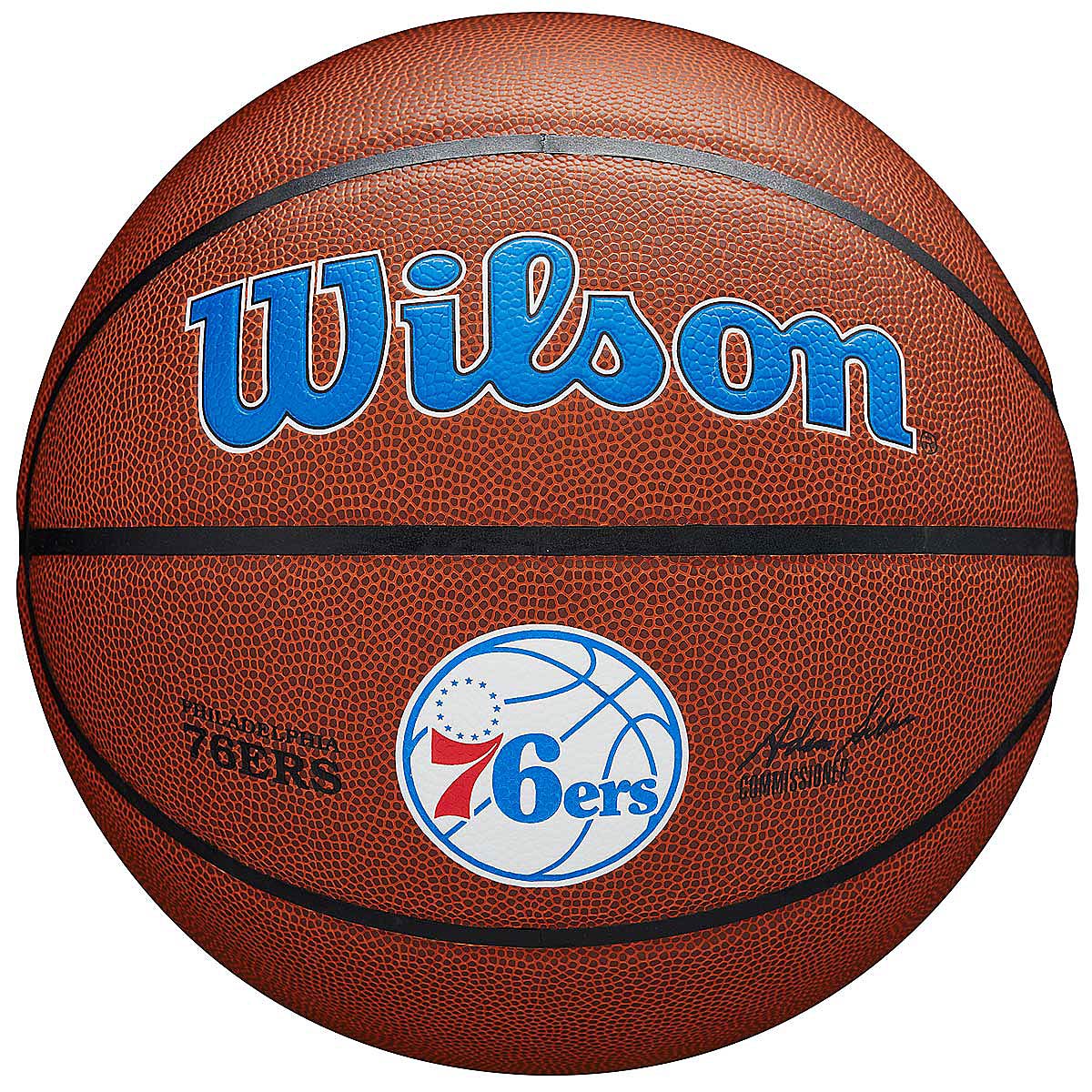 Wilson NBA Philadelphia 76ers Team Composite Basketball, Gold 7