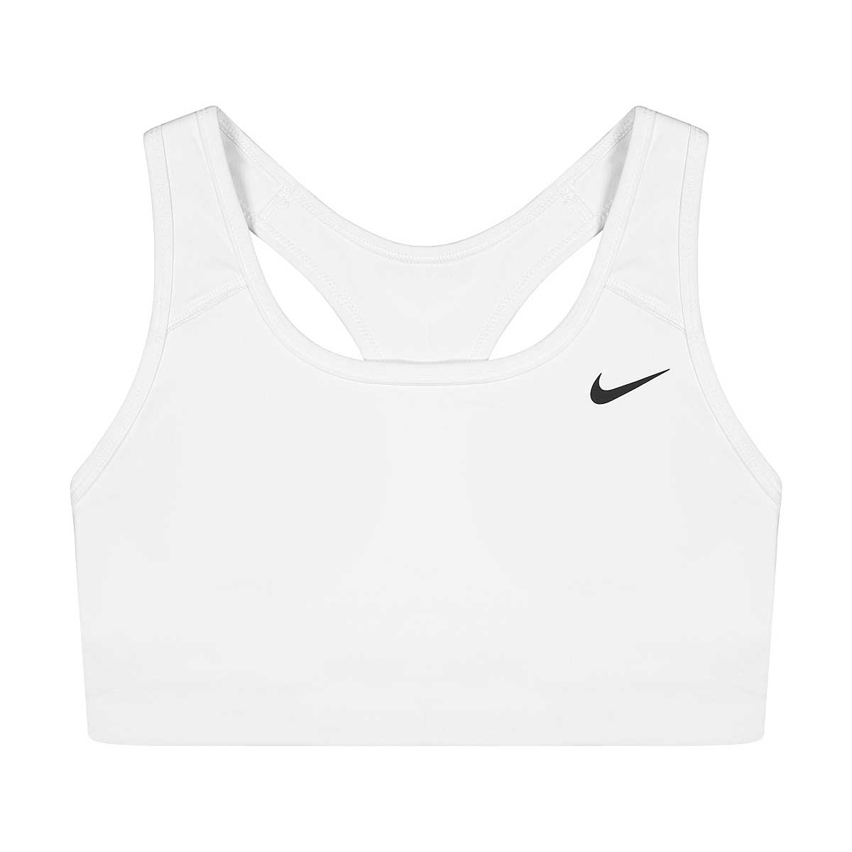 Nike Swoosh Sports Bra Womens, White/Black