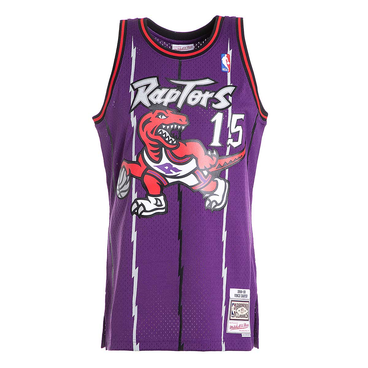 Retro 98 99 Vince Carter #15 Toronto Raptors Basketball Trikot Genäht lila 