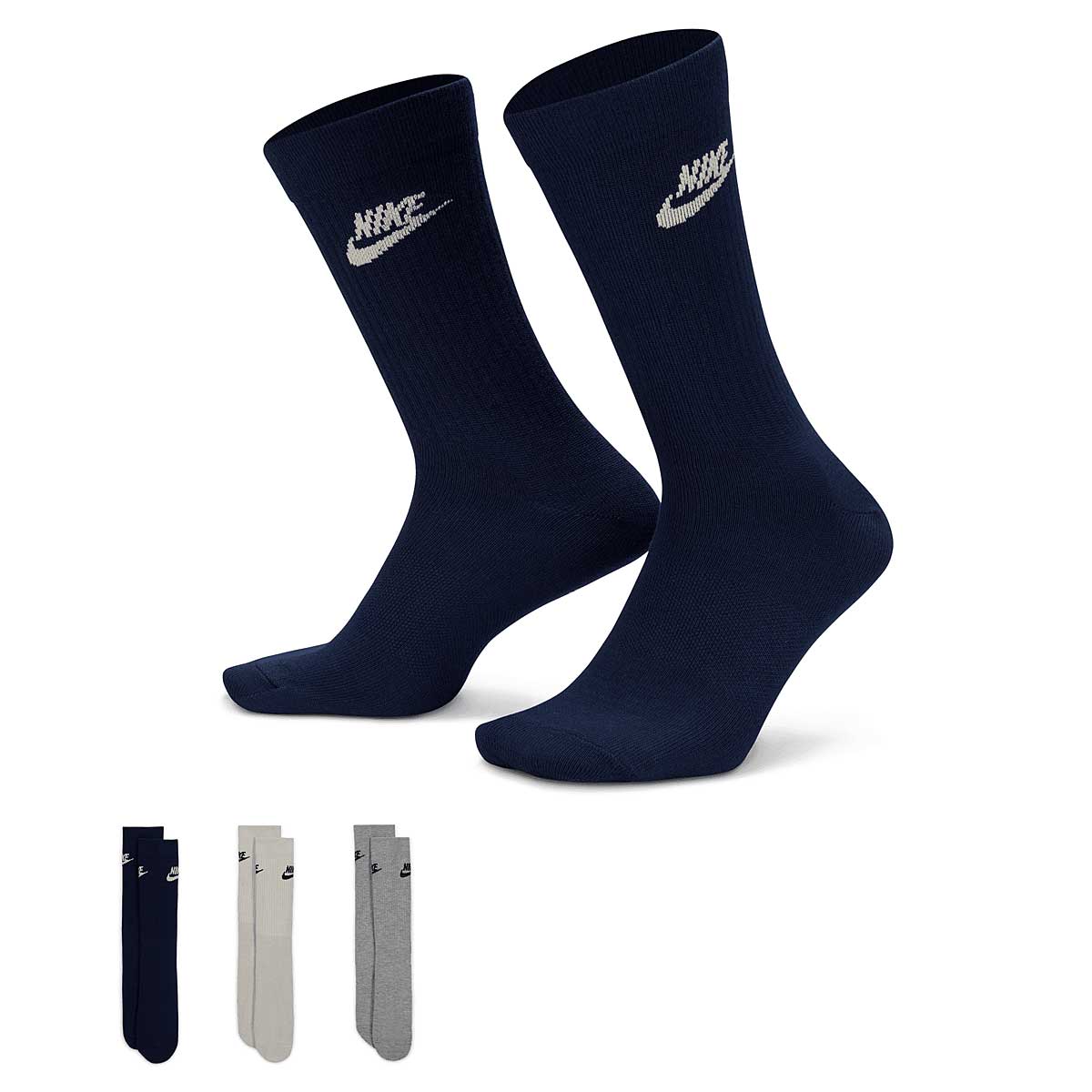 Image of Nike Sportswear Everyday Essential, Light Bone/(black)/carbon Heather/(black)/midnight Navy/(light Bone)