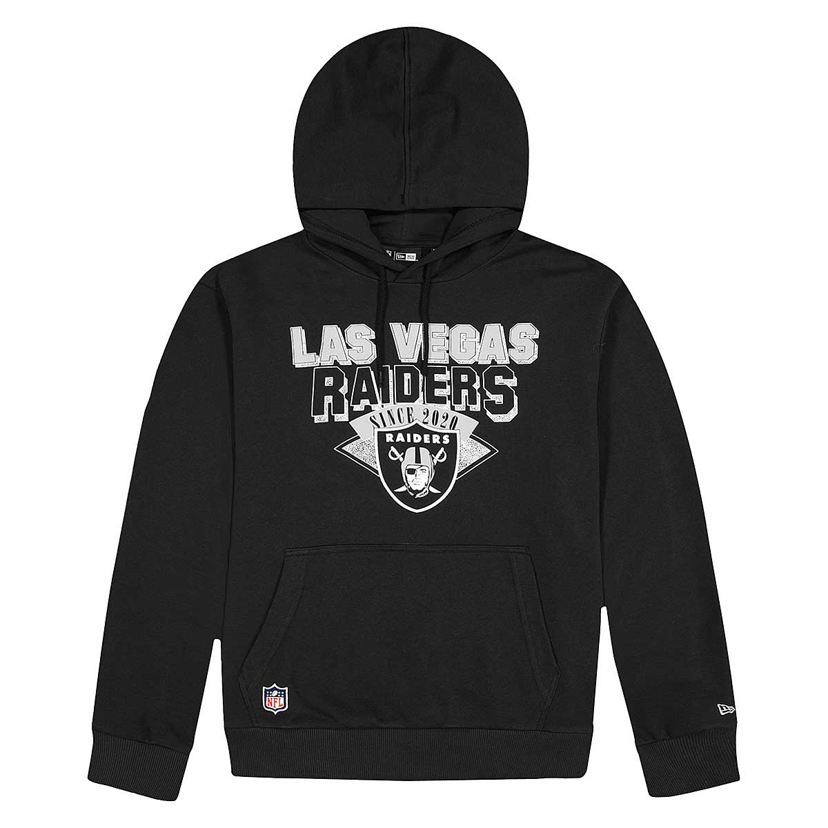 Image of New Era NFL Las Vegas Raiders Team Logo Hoody, Black / White