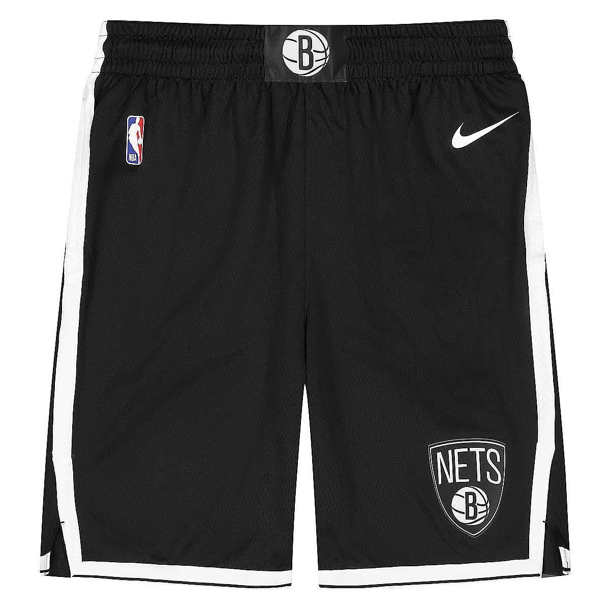 Image of Nike NBA Brooklyn Nets Dri-fit Icon Swingman Shorts, Black/(white)