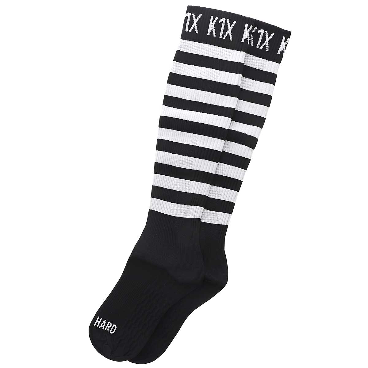 K1X Hardwood Tech Compression Sock, Black/White