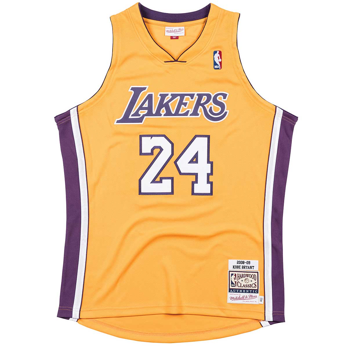 Image of Mitchell And Ness NBA Los Angeles Lakers Authentic Jersey - Kobe Bryant 2008 - 09, Yellow