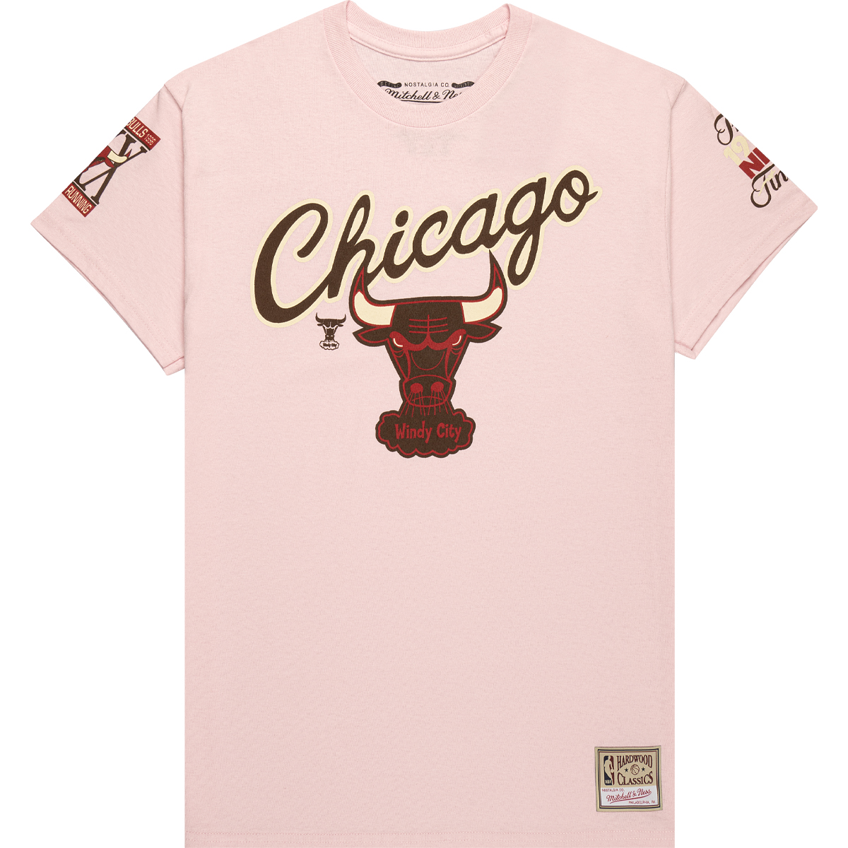 Mitchell And Ness NBA Chicago Bulls Brown Sugar Bacon T-shirt, Pink 2XL
