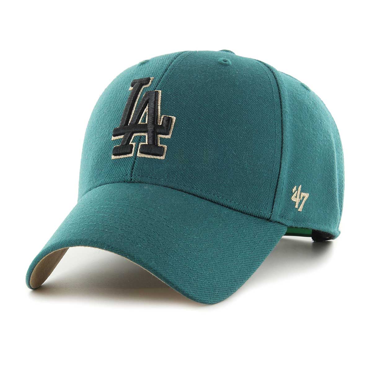 Image of 47 MLB Los Angeles Dodgers Sure Shot Snapback '47 Mvp Cap, Pacific Green