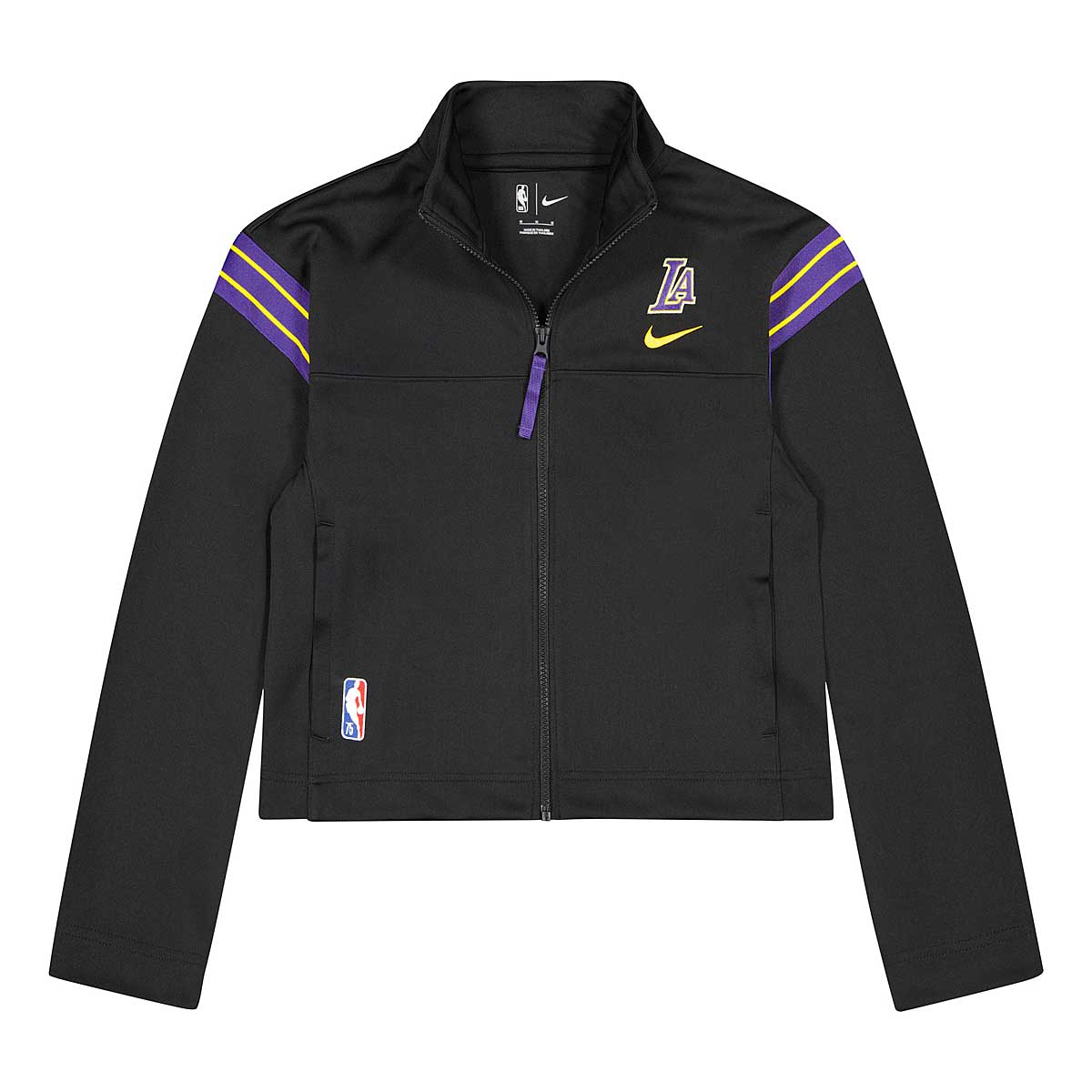 Nike Nba La Lakers Track Jacket Cts 75 Womens, Black/Field Purple/Amarillo