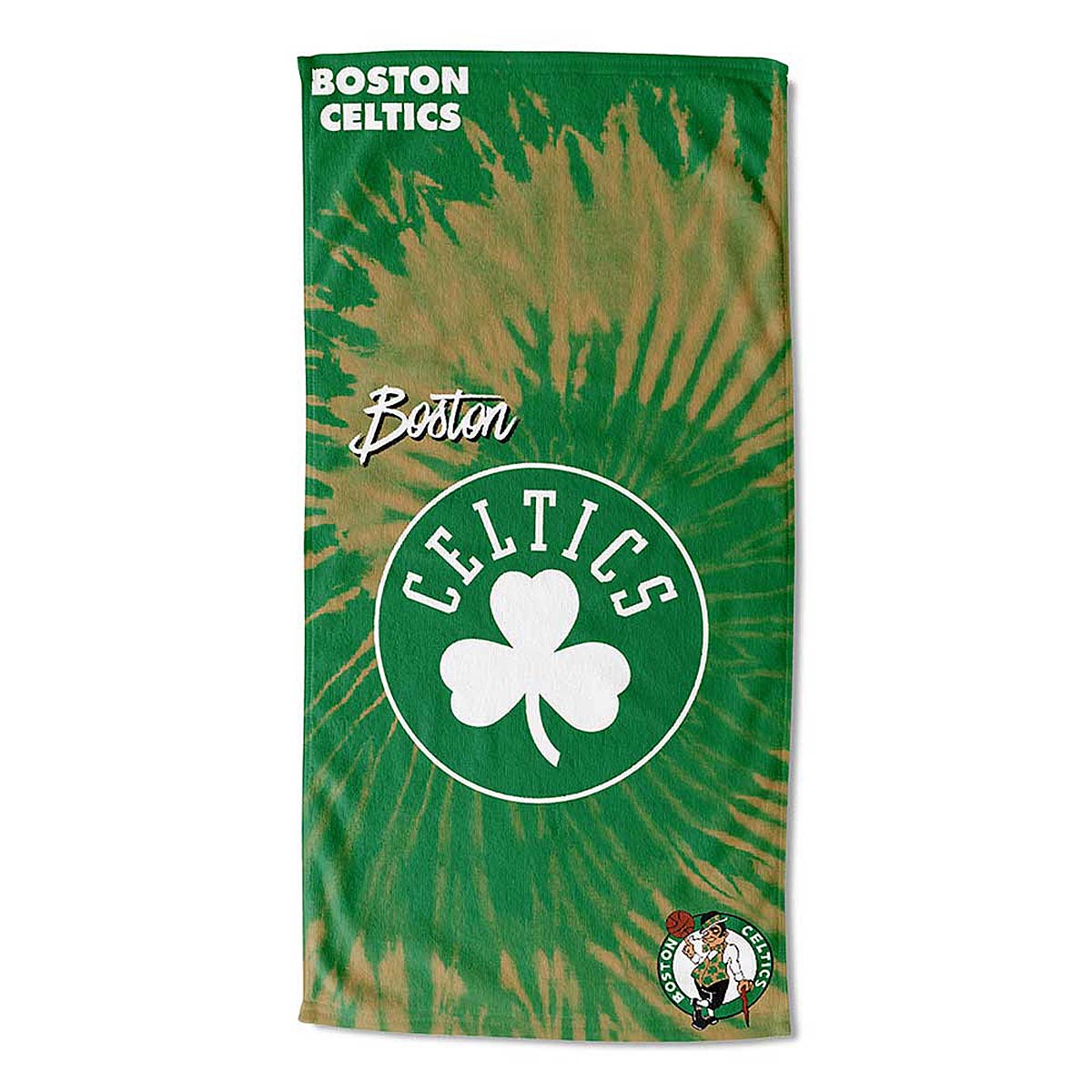 Northwest Nba Boston Celtics - Pyschedelic - 30X60 Beach Towel, Green
