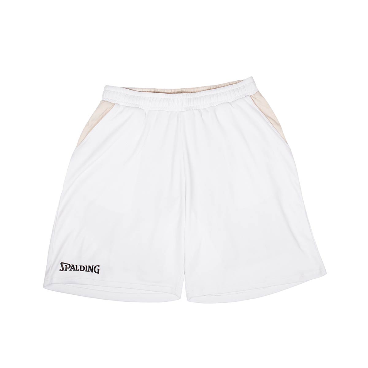 Spalding Active Shorts, White/Silver