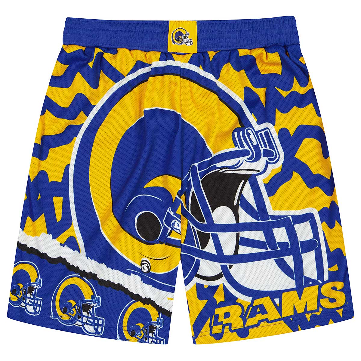 Mitchell And Ness Nfl Jumbotron 2.0 Shorts Los Angeles Rams, Royal / Yellow
