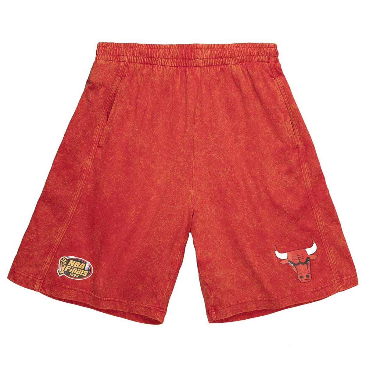 Mitchell And Ness Nba Acid Wash Shorts Chicago Bulls, Scarlet