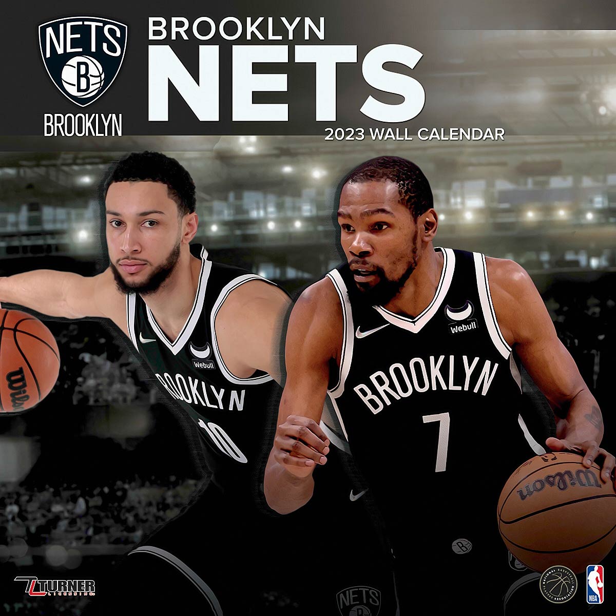 Køb NBA Brooklyn Nets Team Wall Calendar 2023 for EUR 16.99 på