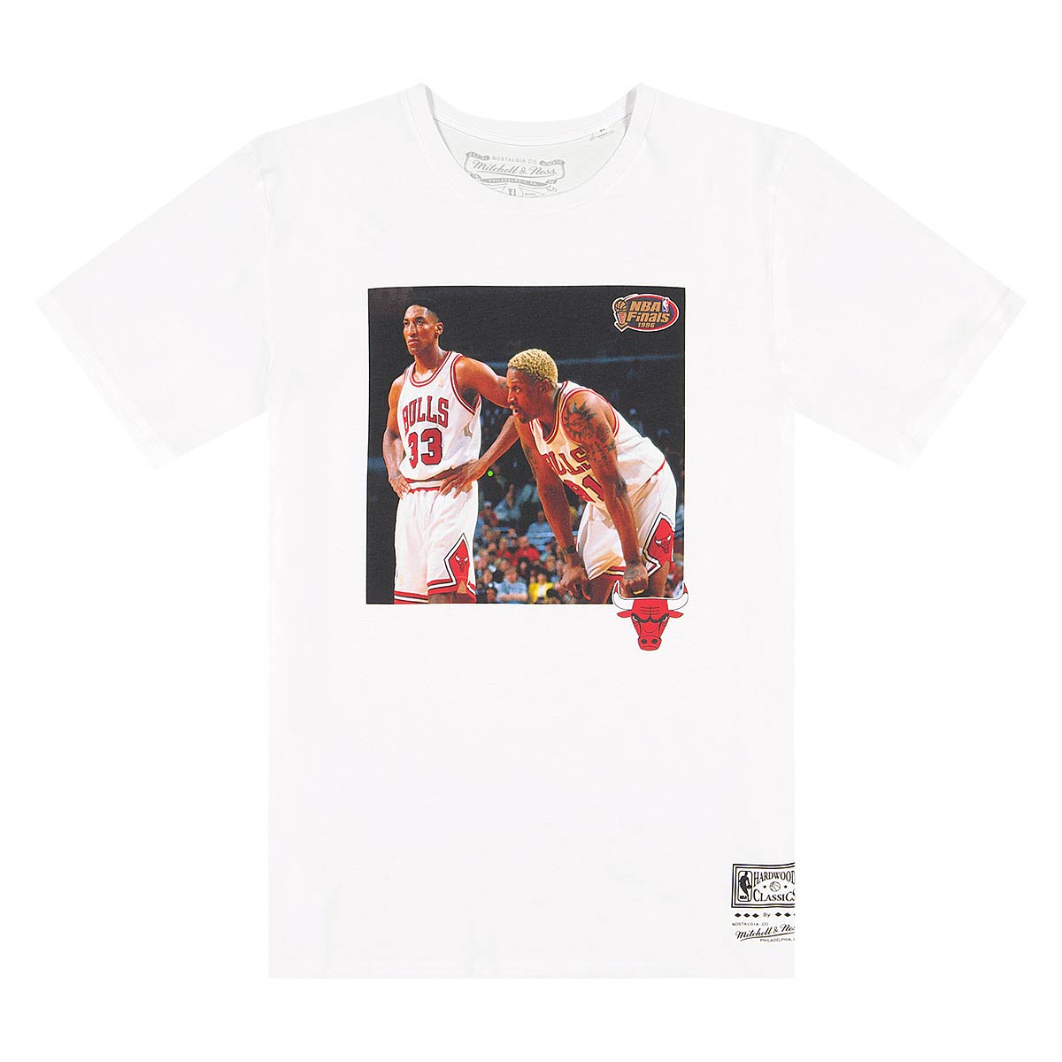 Mitchell And Ness NBA Chicago Bulls Player Photo Pippen & Rodman T-shirt, Weiß M