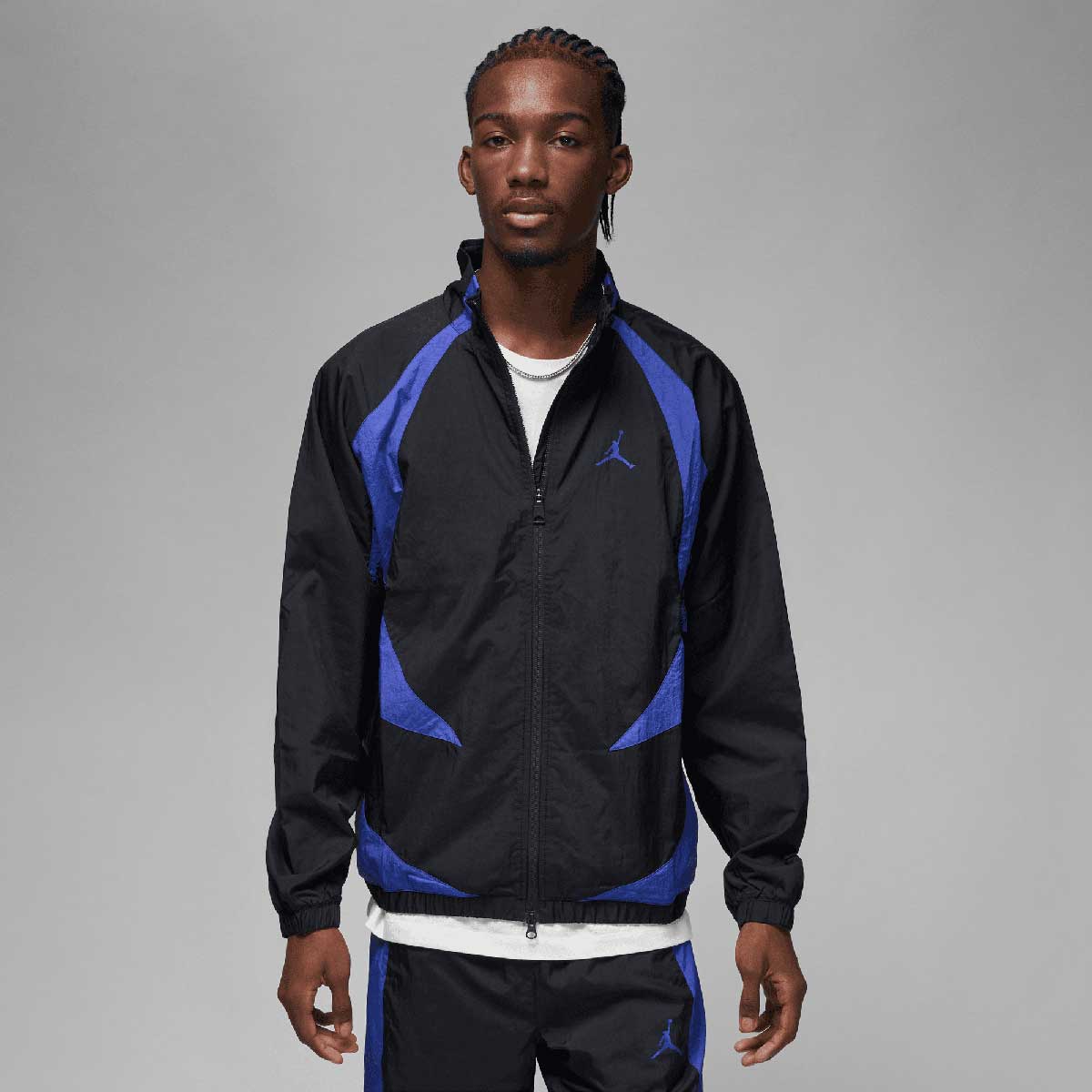 Nike M J Sport Jam Warm Up Jacket, Black/Lapis