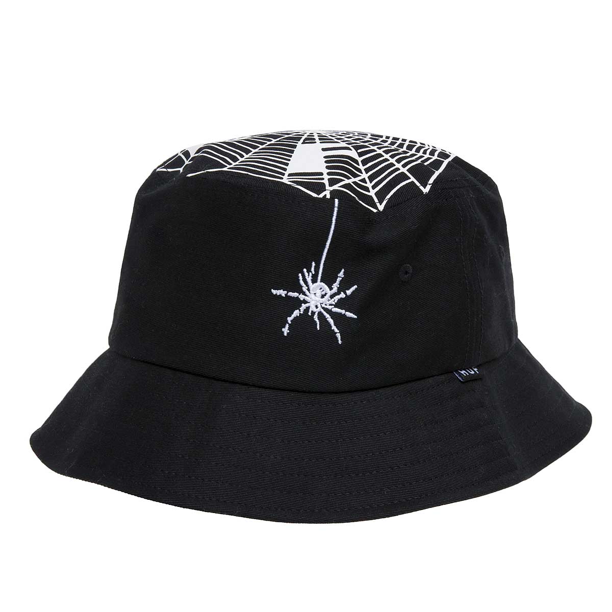 Huf Tangled Webs Bucket Hat, Black