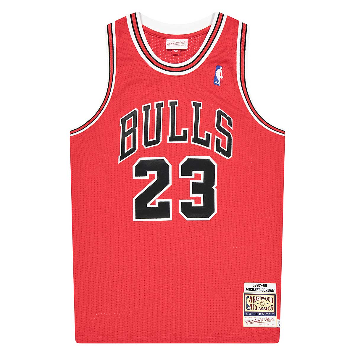 Mitchell And Ness Nba Authentic Jersey Chicago Bulls 97 - Michael Jordan, Red