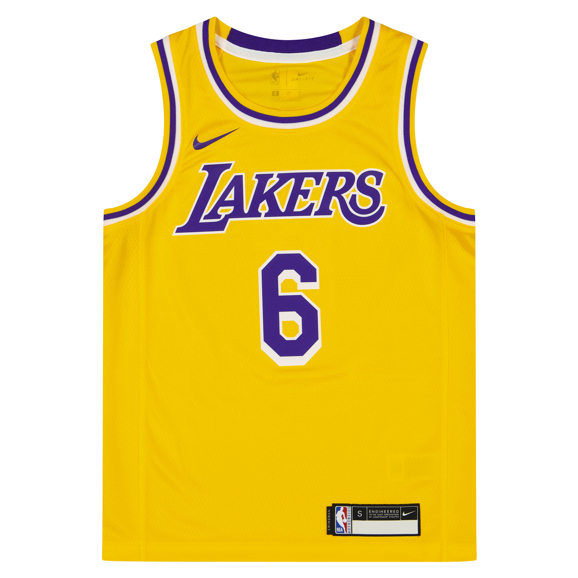 Nike Kids Nba Swingman Jersey Lebron James La Lakers Kids, Purple Gold