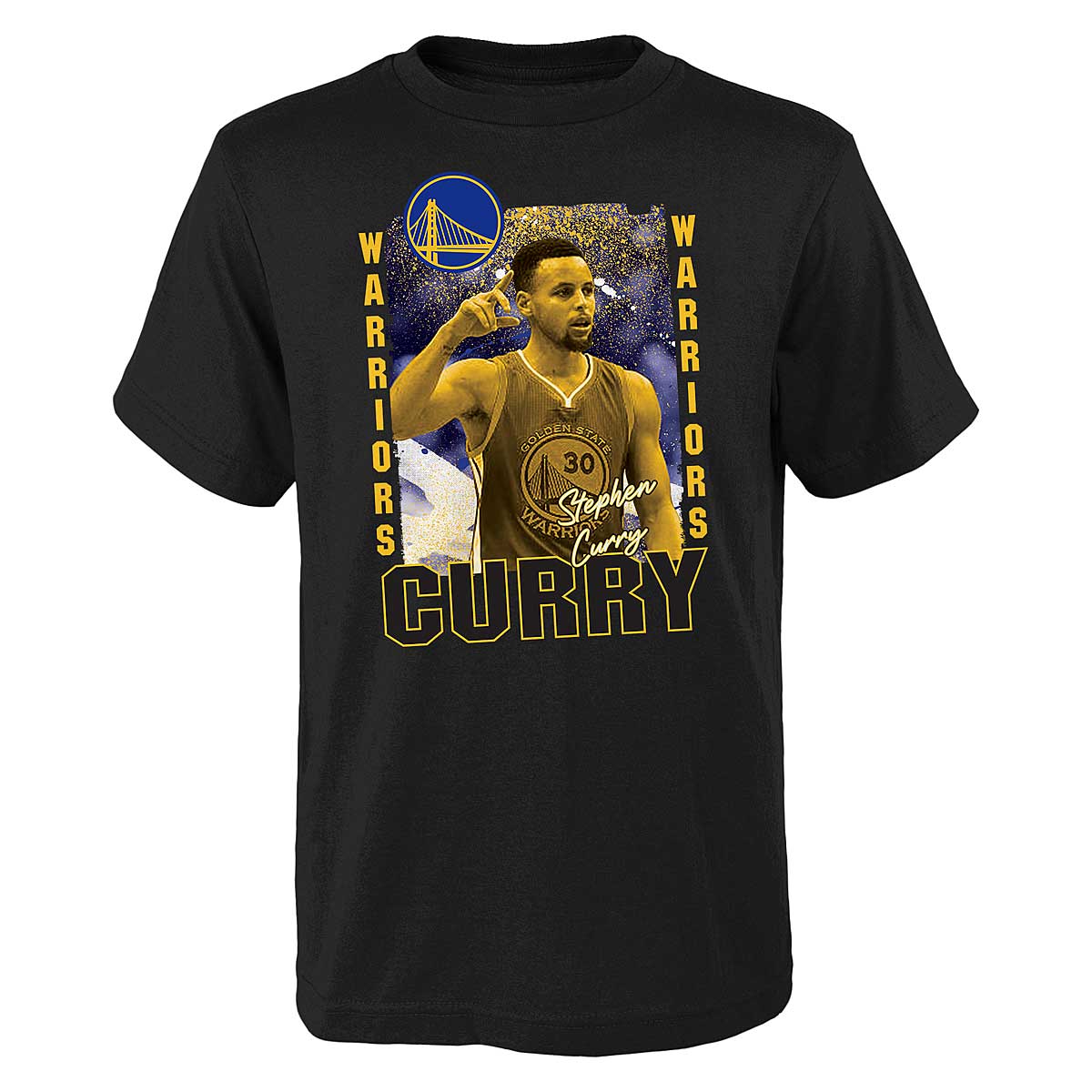 Outerstuff Kids Nba Golden State Warriors Celebration T-Shirt Stephen Curry Kids, Black