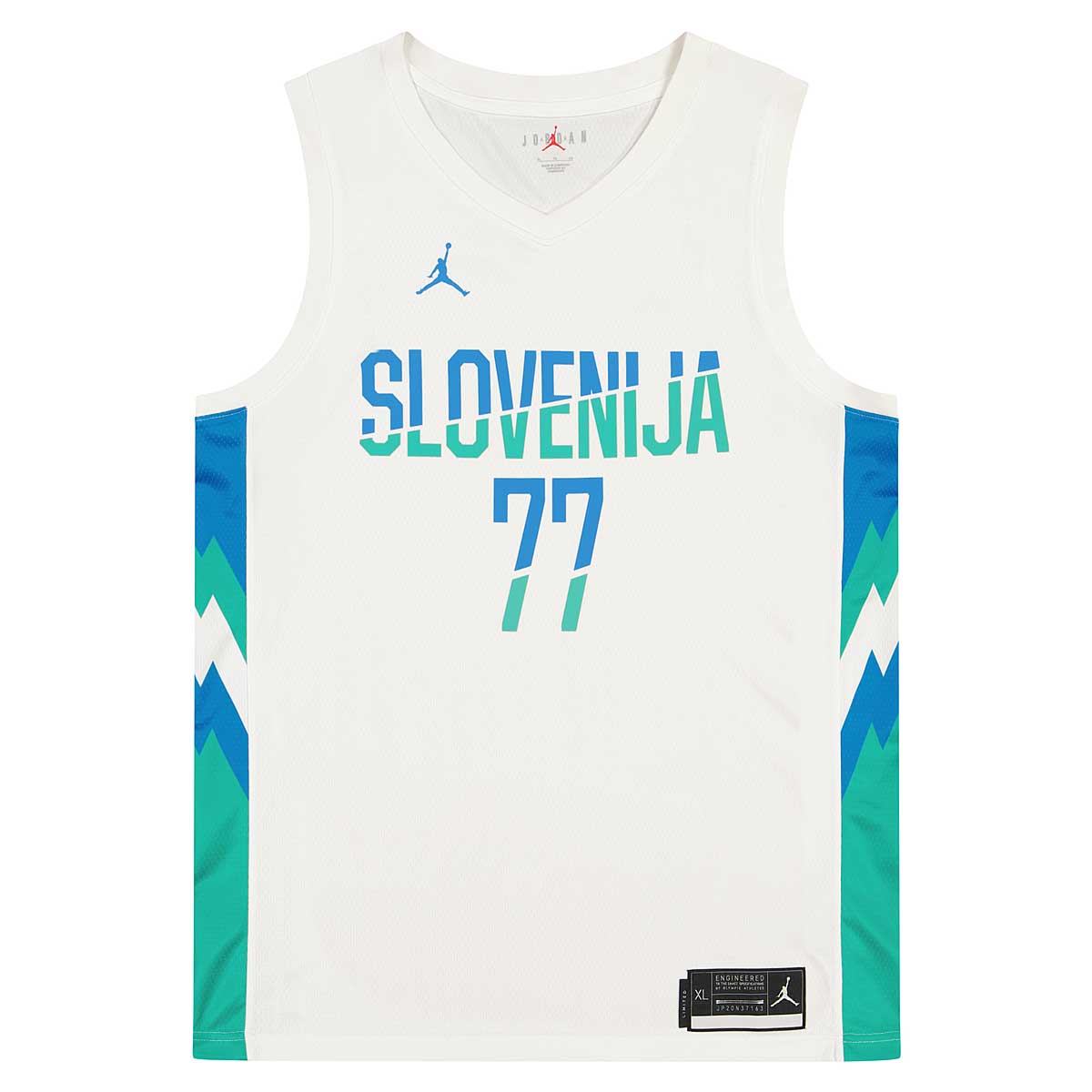 Throwback Doncic 77 Team Slovenija Basketball Jerseys White -  Sweden