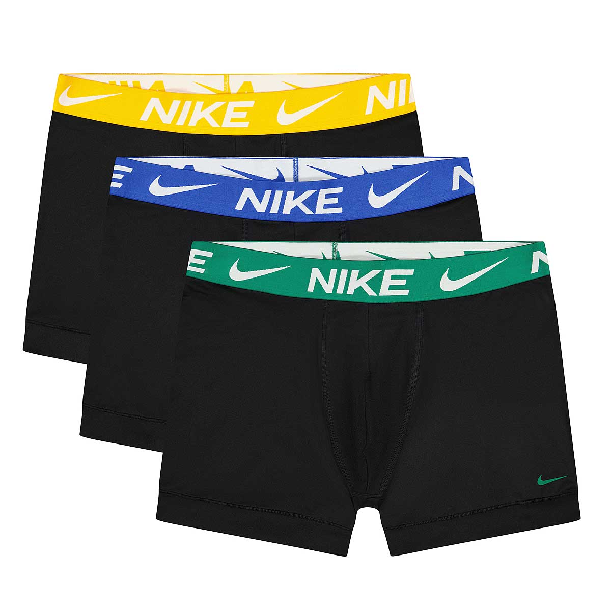 Nike Dri-Fit Essential Micro Boxer Briefs, Black/Malachite/Ochre/Game Royal Wb