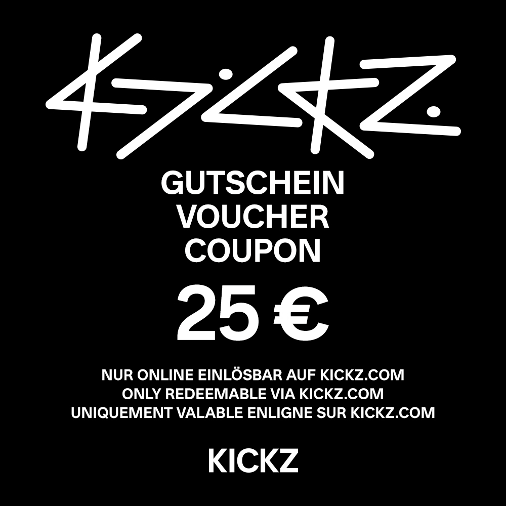 Kickz Gutschein 25 €, Gutschein25