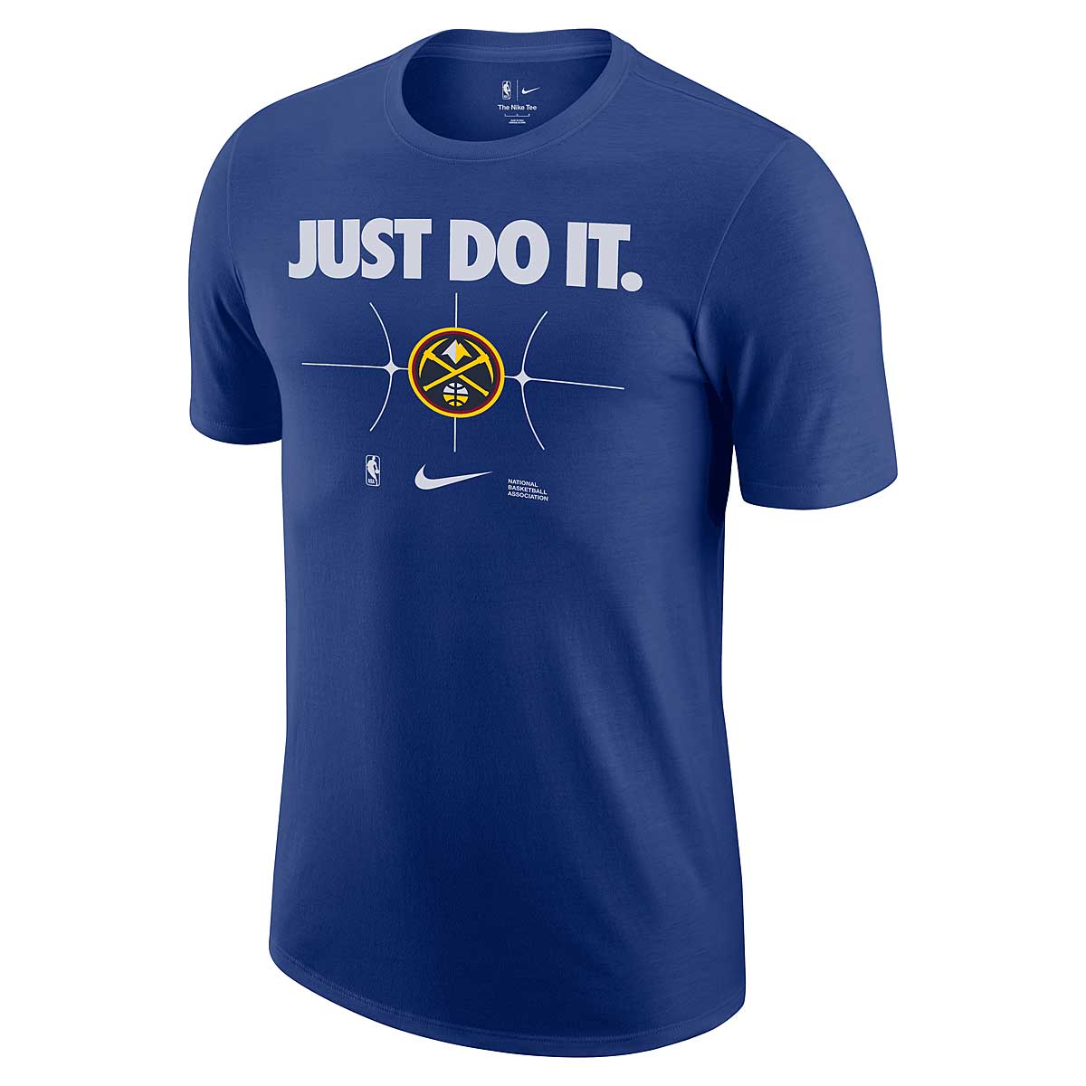 Nike NBA Denver Nuggets Essential Just Do It T-shirt, Rush Blue 2XL