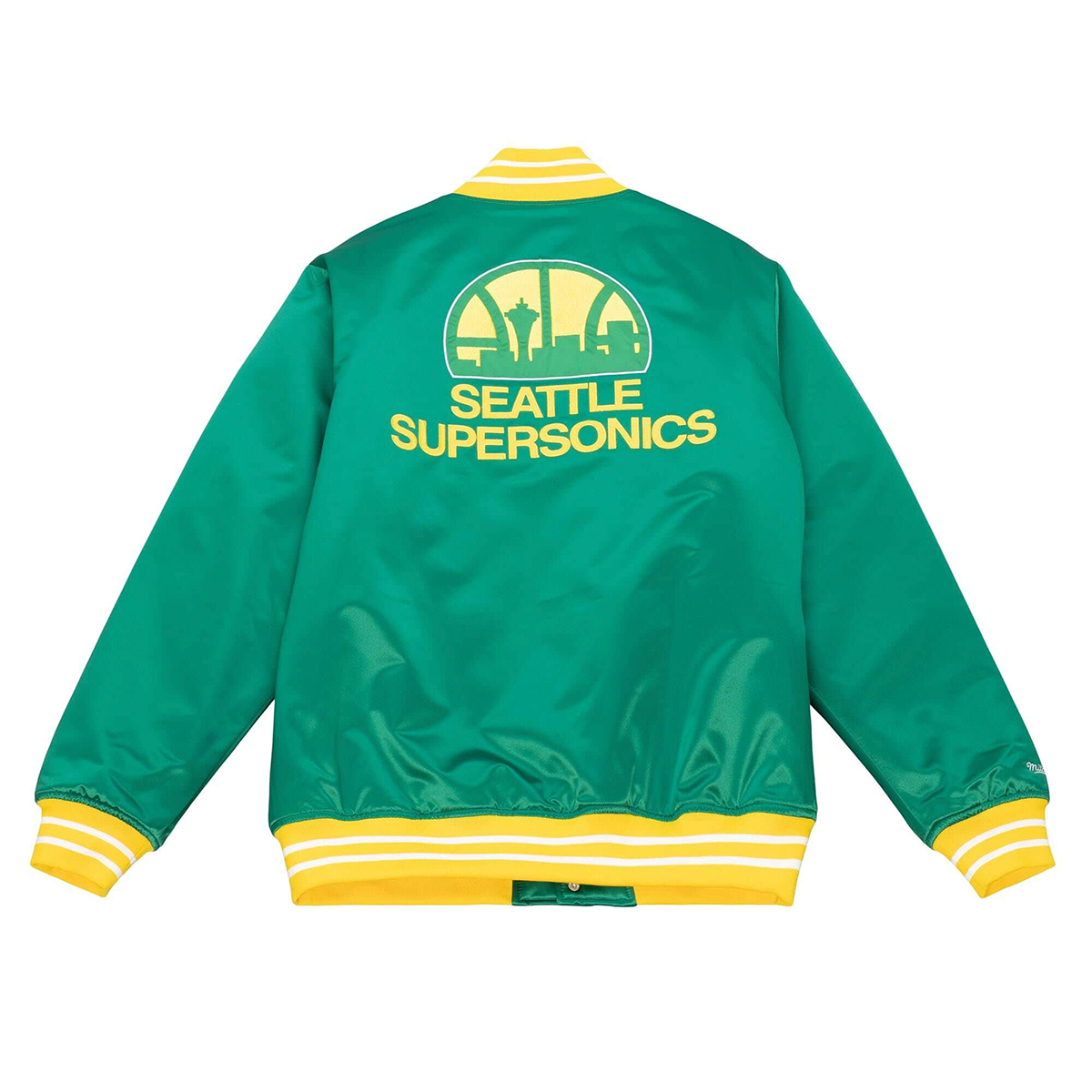 Seattle Supersonics Mitchell & Ness NBA Ivy Arch Vintage Crew Jumper - Faded Green
