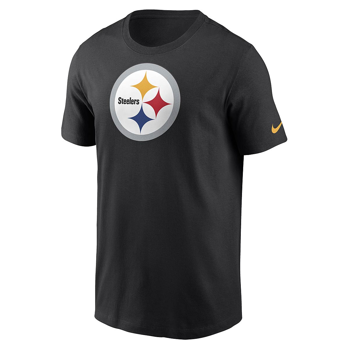 Image of Nike NFL Pittsburgh Steelers Logo Essential T-shirt, Black 00a Pittsburgh Steelers