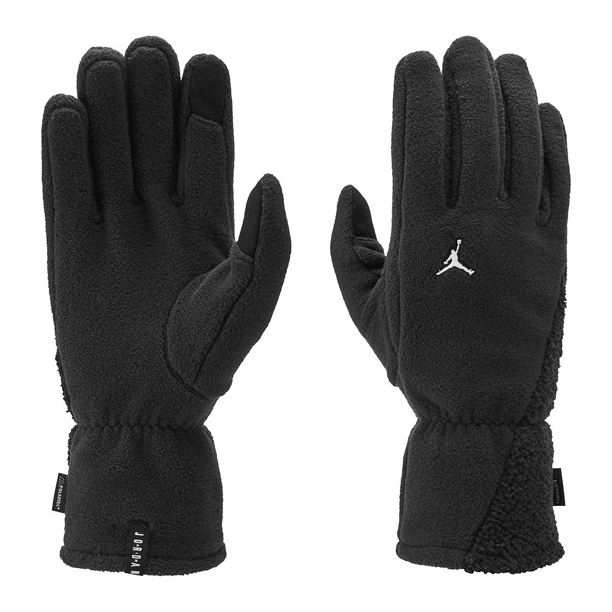 Jordan Lg Fleece Gloves, Noir/blanc S