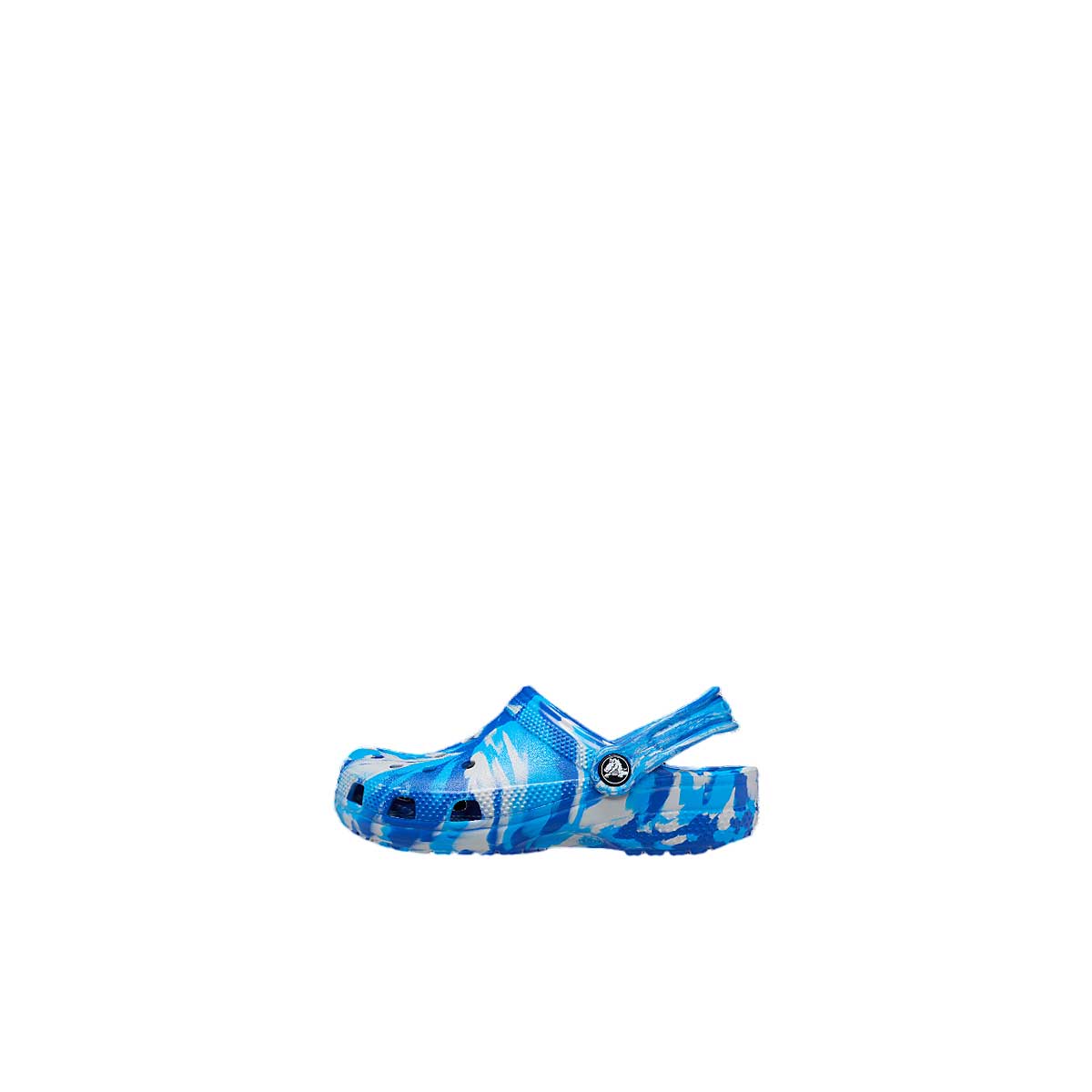 Image of Crocs Classic Marbled Clog Toddler, Blue Bolt/multi