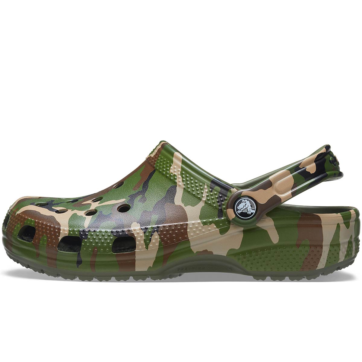 Crocs Classic Printed Camo Clog, Army Green/Multi