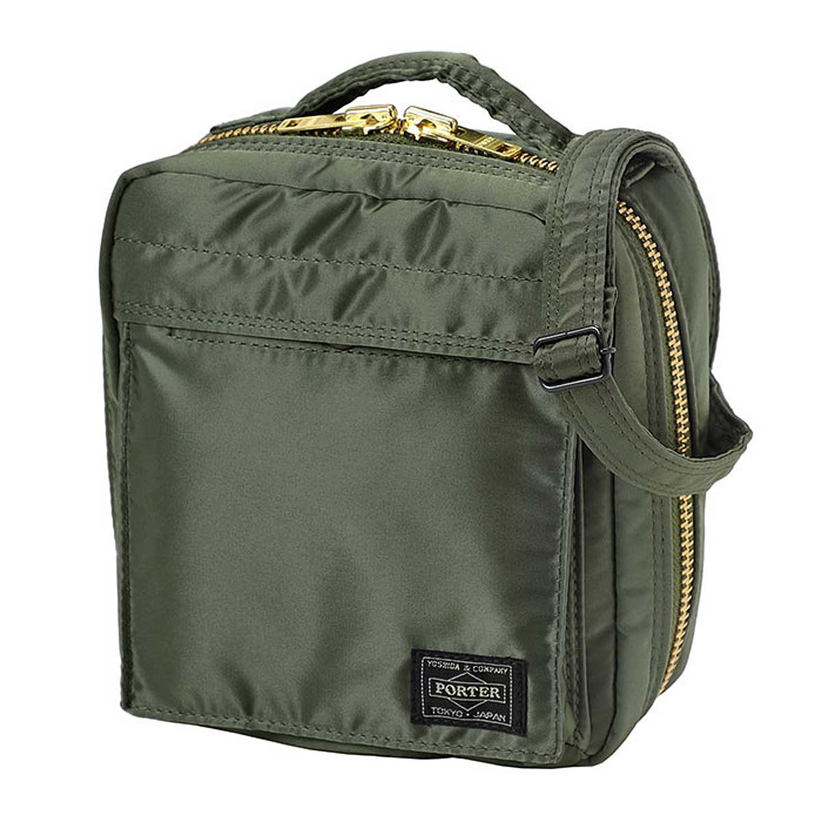 Porter Yoshida & Co Tanker Shoulder Bag, Sage Green/Green
