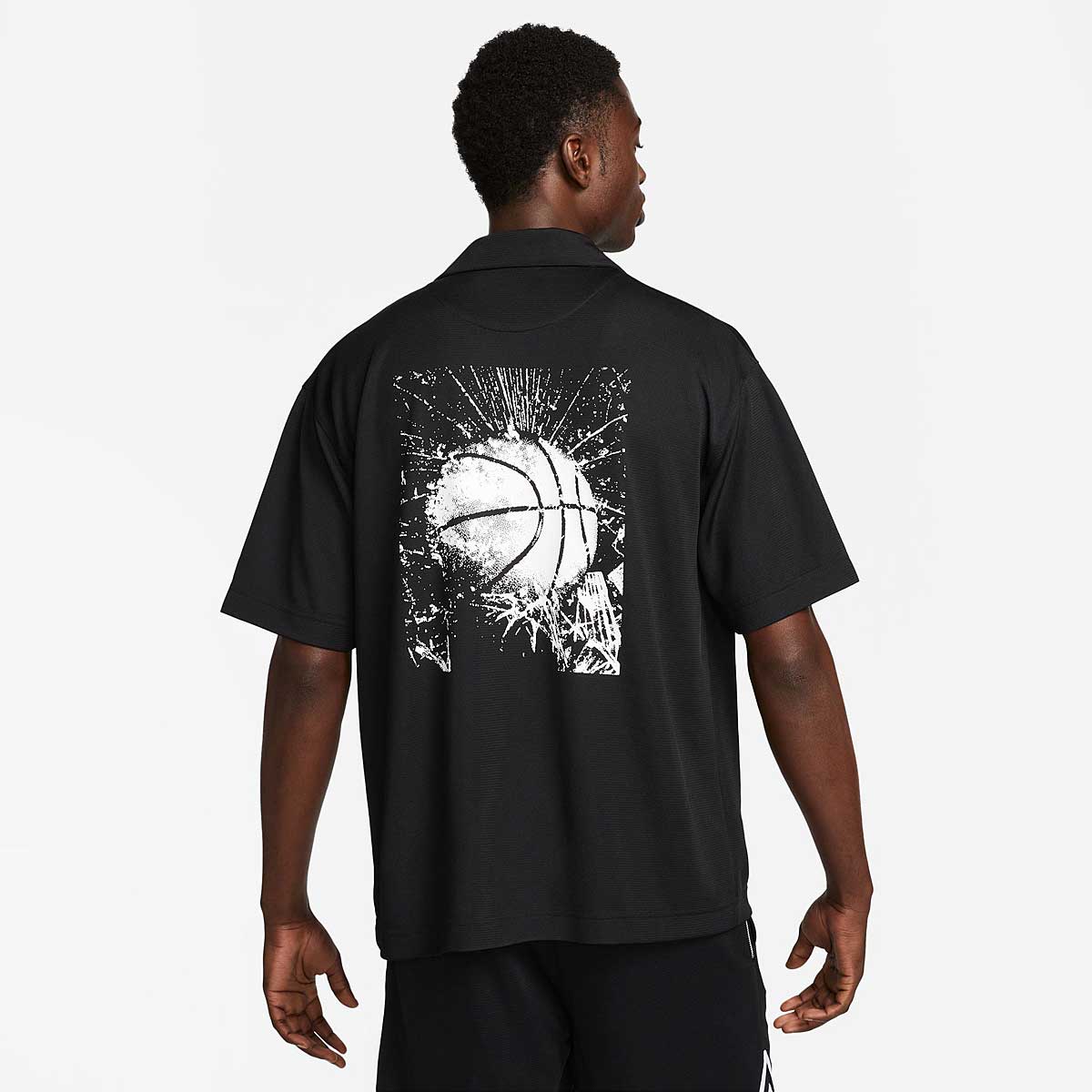 Image of Nike M Nk Dri-fit Seasonal Basketball Top, Black/white