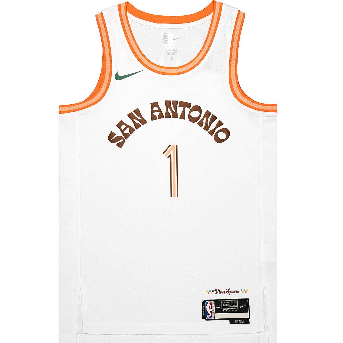 Nike NBA San Antonio Spurs Dri-fit City Edition Swingman Jersey Victor Wembanyama, Weiß S