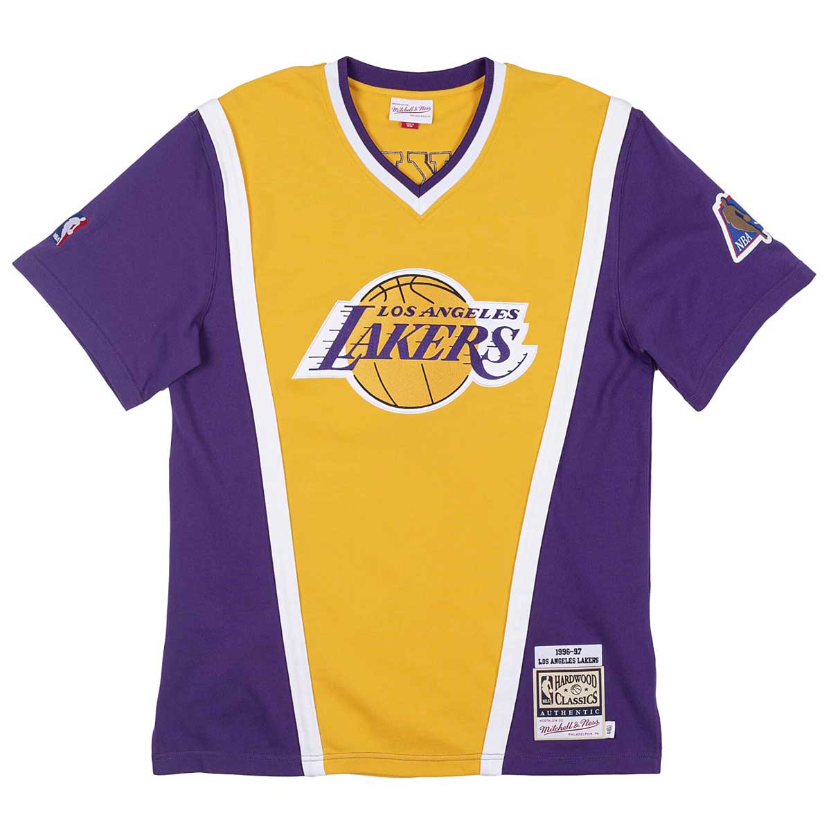 Mitchell And Ness Nba Authentic Shooting Shirt '96-'97 La Lakers, Light Gold