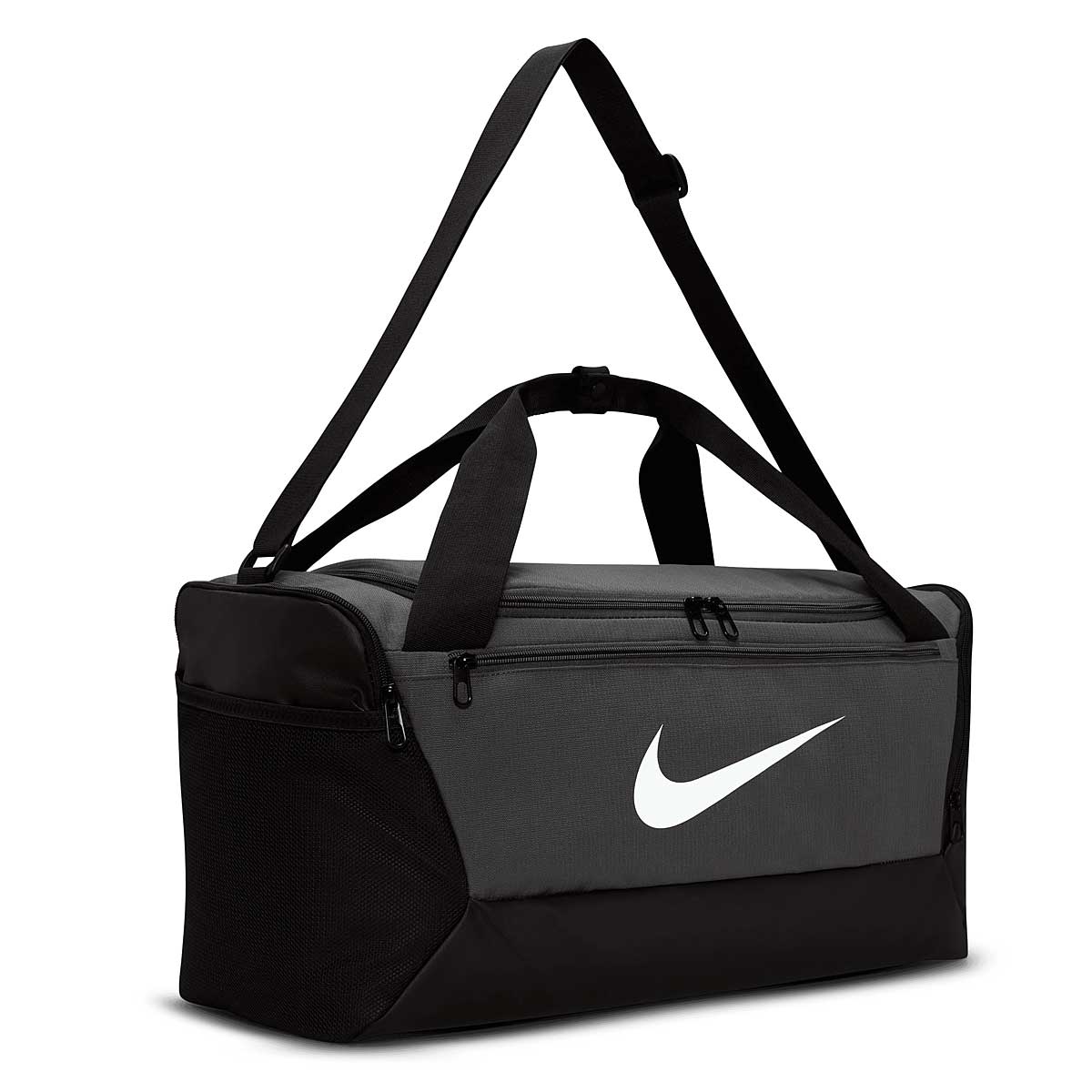 Image of Nike Brasilia Duffle Bag (41l), Flint Grey/flint Grey/flint Grey/black