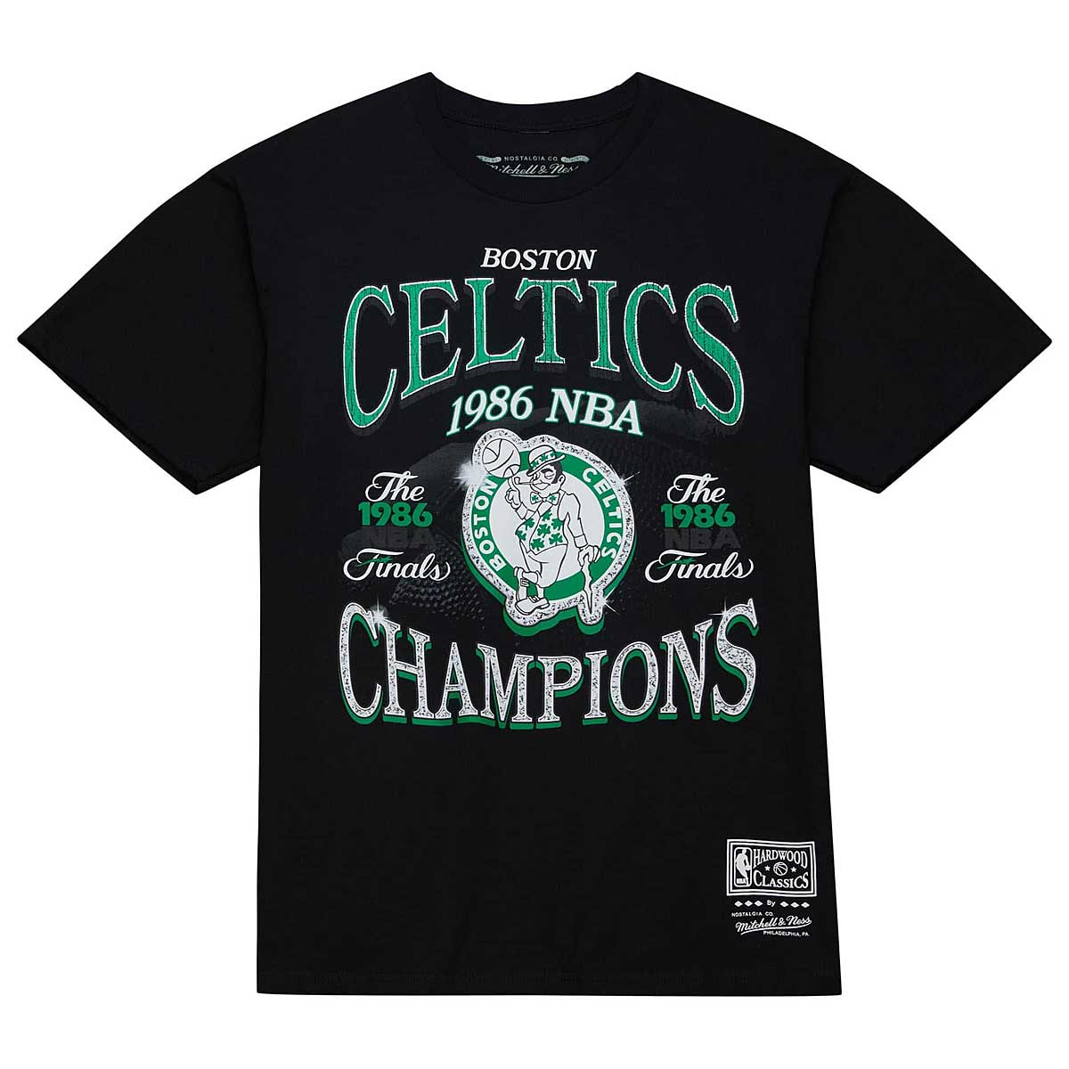 Image of Mitchell And Ness NBA Boston Celtics Champions Era T-shirt, Black