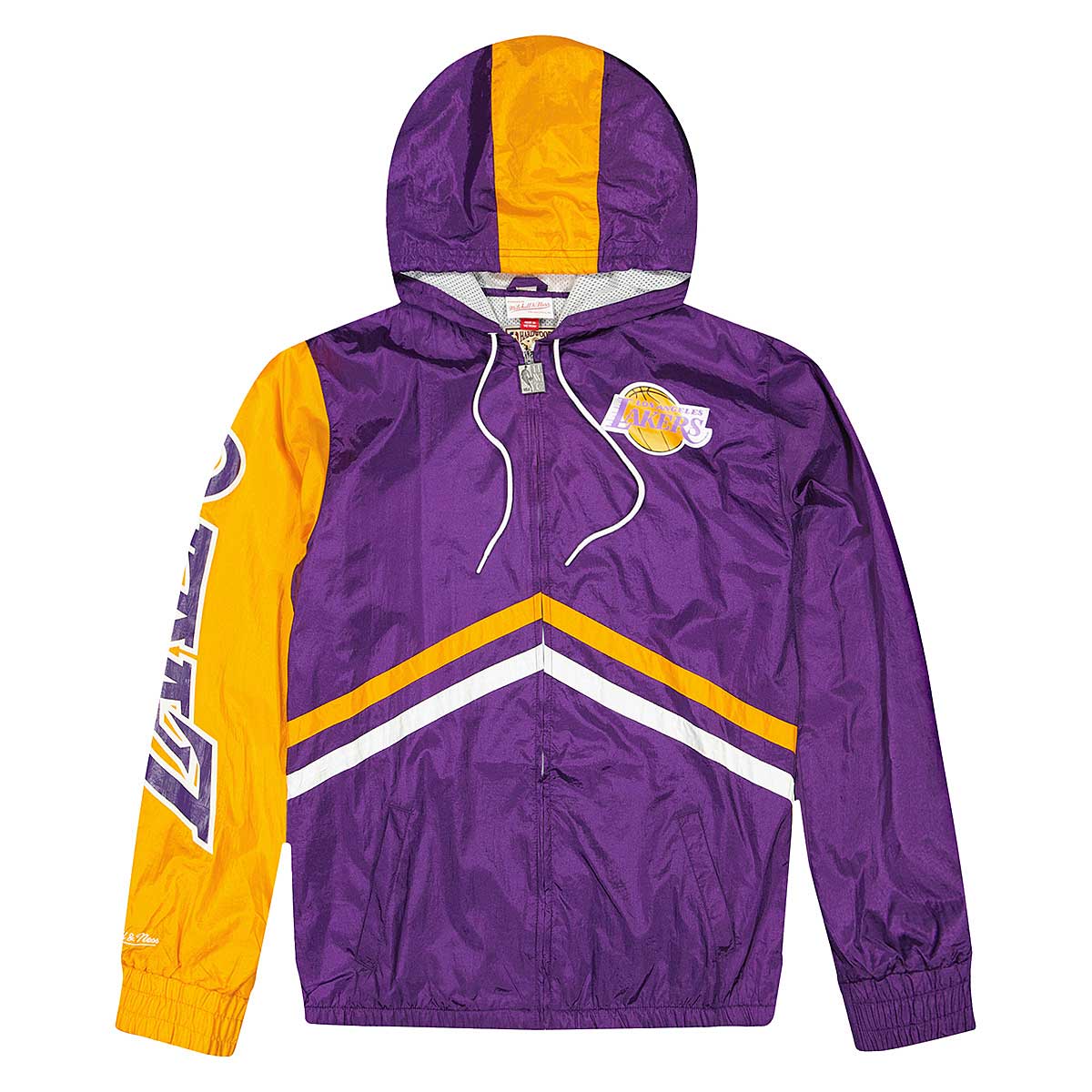 Mitchell And Ness Nba Los Angeles Lakers Undeniable Full Zip Windbreaker, Purple