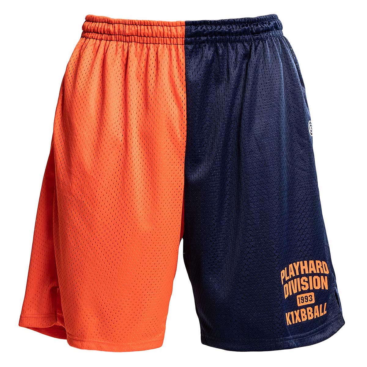 K1X Play Hard Division Mesh Shorts, Orange/Blue