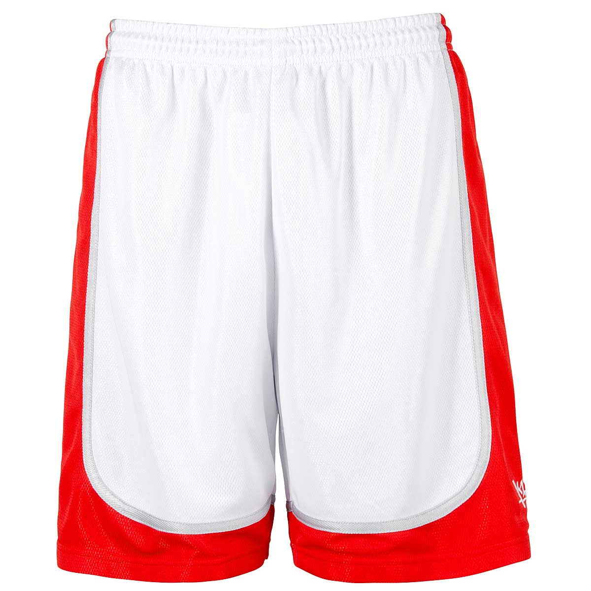 K1X K1X Hardwood League Uniform Shorts Mk2, White/Red/Silver