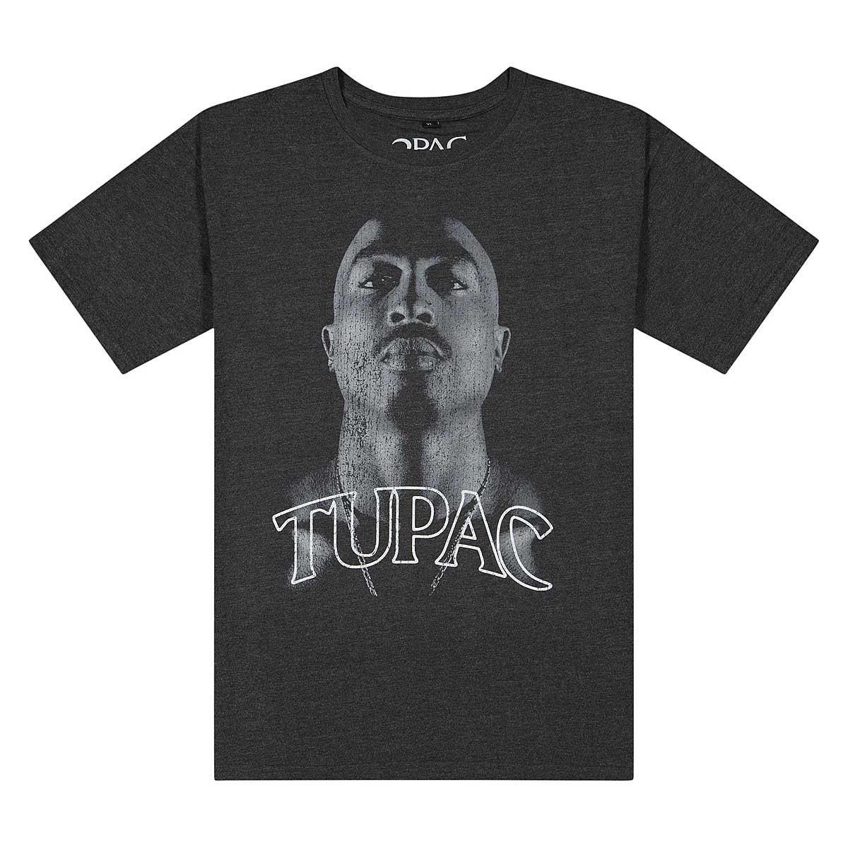 Mister Tee Tupac Up Oversize T-Shirt, Charcoal