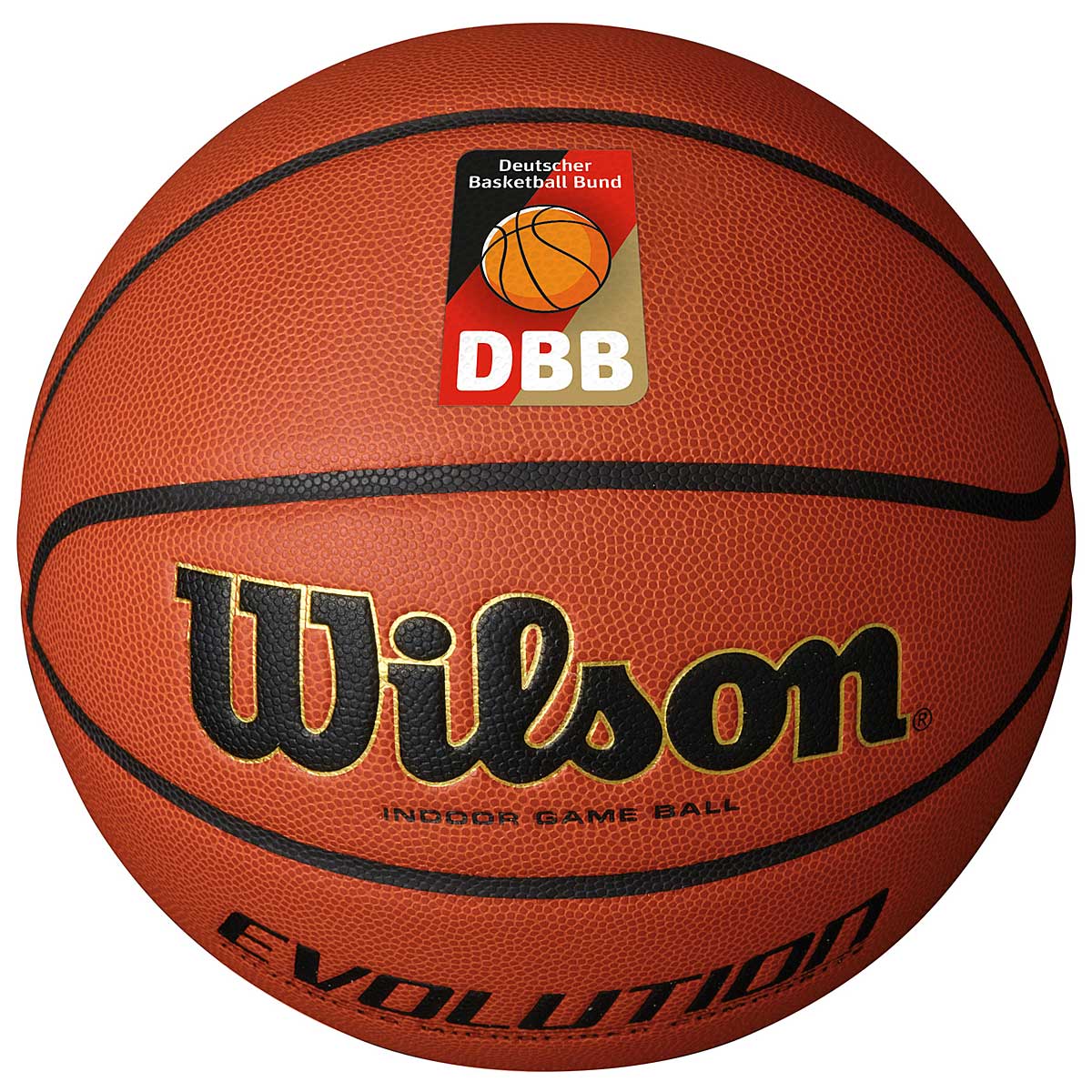 Image of Wilson Evolution Dbb 295 Game Basketball, Orange