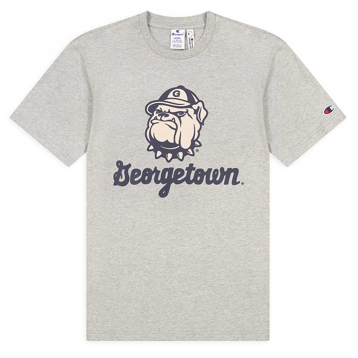 Champion Georgetown T-Shirt, New Oxford Grey Melange Top Dyed